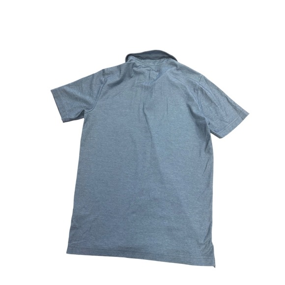 Travis Mathew Polo Shirt Size S Blue Floral Pocket Golf Casual Short Sleeve - Picture 2 of 4
